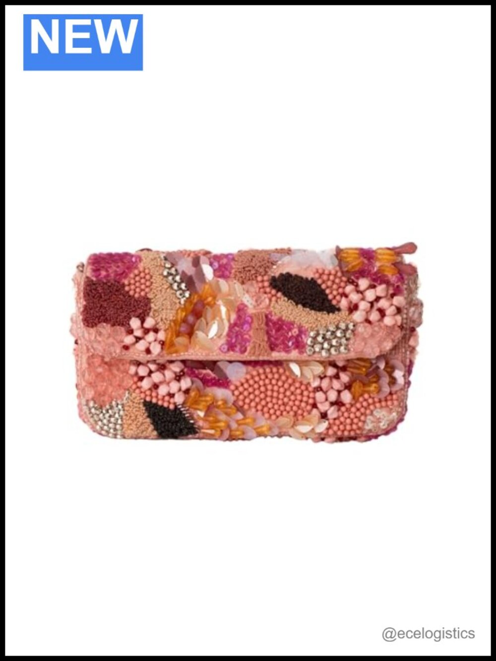 Handmade Beaded Clutch for Women Wedding Evening Crossbody Shoulder Bag
